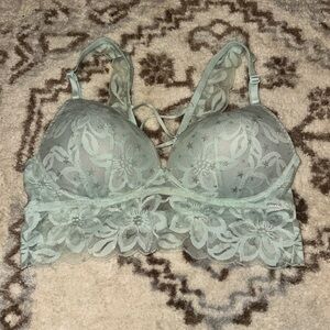 Victoria’s Secret 36C Lace Bralette in light blue with stars!